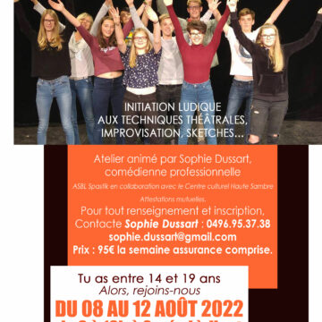 Stage de théâtre pour Ados de 14 à 19 ans à Gozée