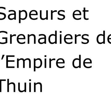Sapeurs et Grenadiers de l’Empire de Thuin