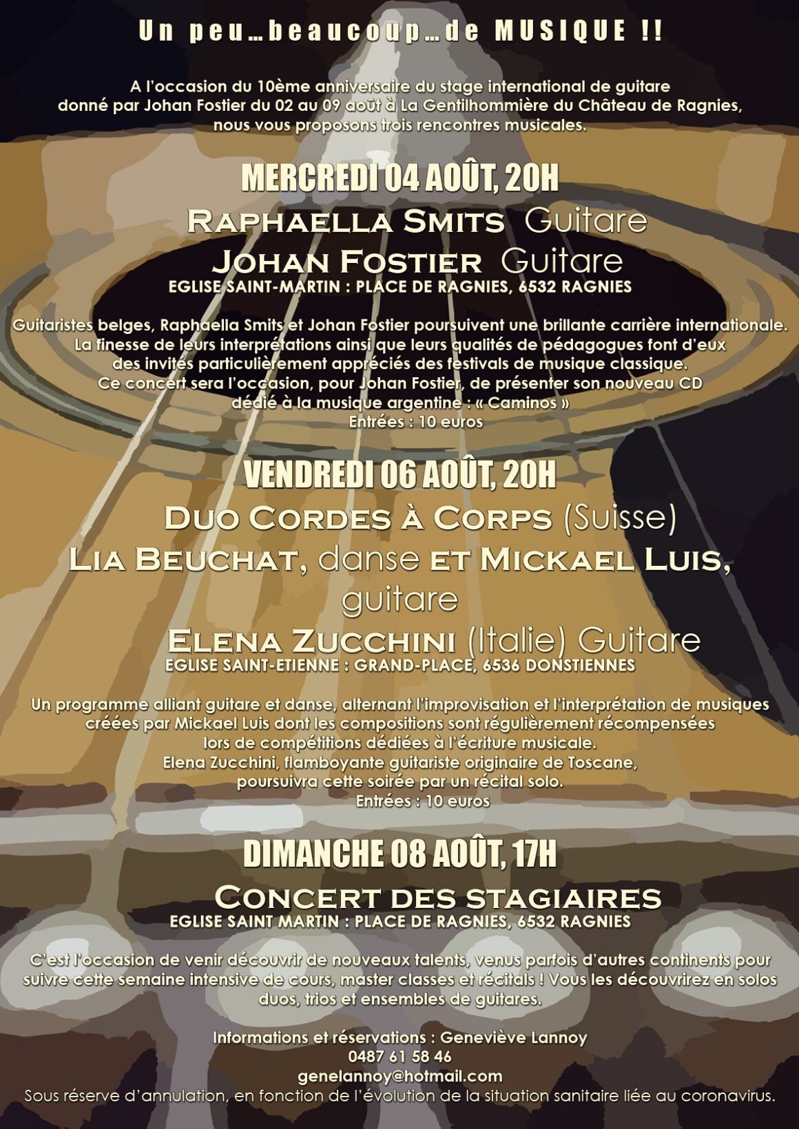 10ème anniversaire du stage international de guitare