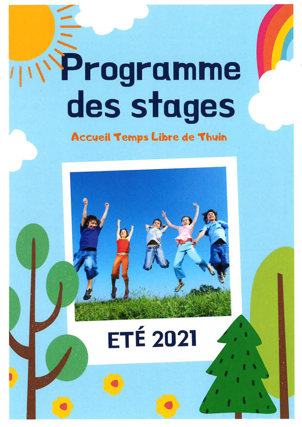 ATL Thuin : Programme des stages d’été 2021