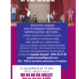 Stages à Gozée Là-Haut 8-13 ans Du 04 au 08 juillet Du 01 au 05 août