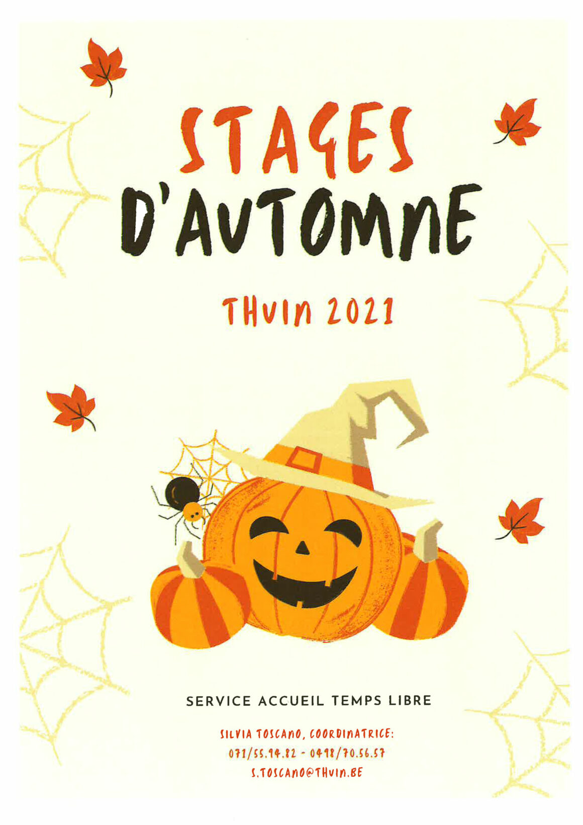 ATL : Stages d’automne Thuin 2021