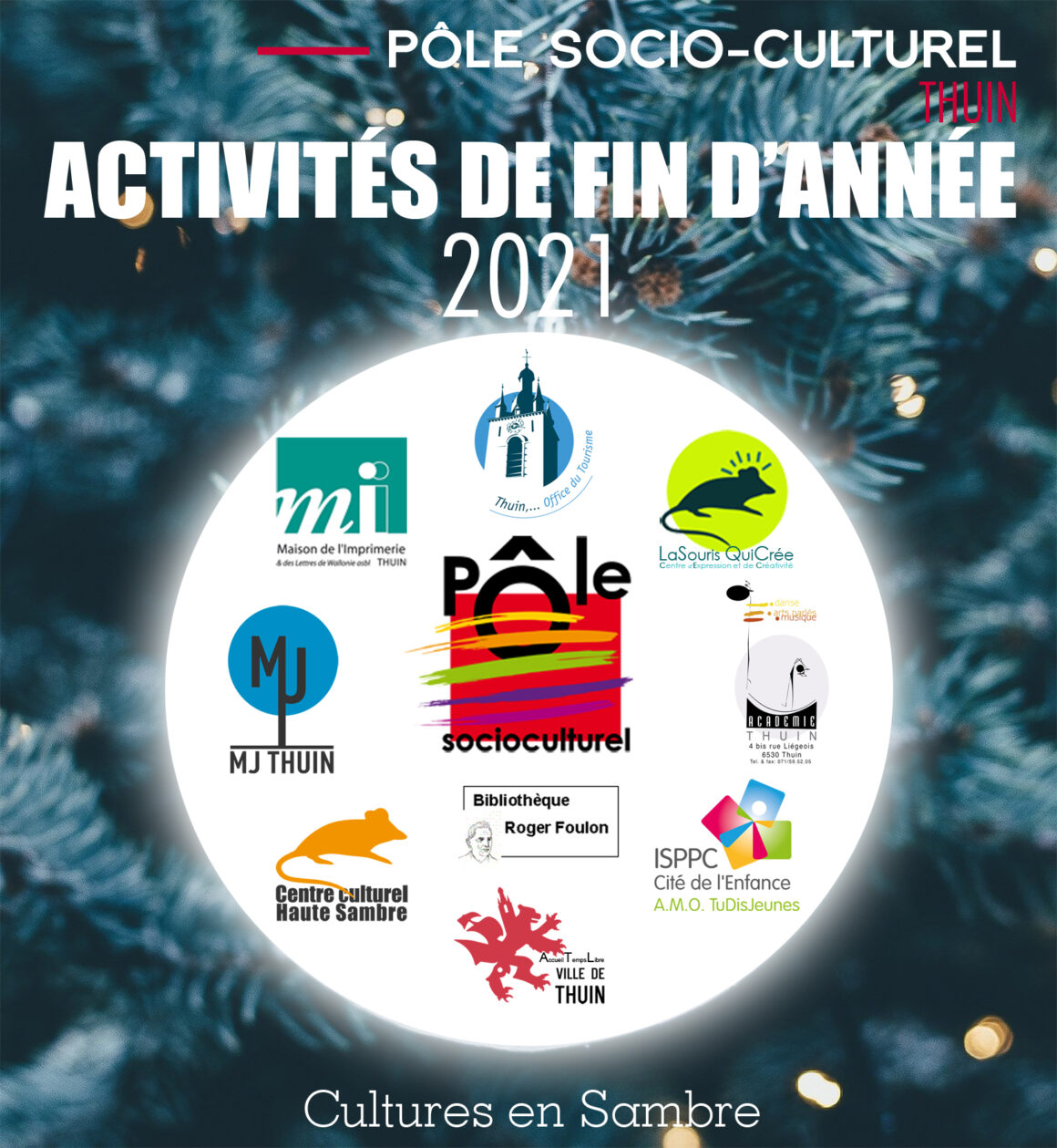 Pôle Socio-culturel de Thuin : Activités de fin d’année 2021