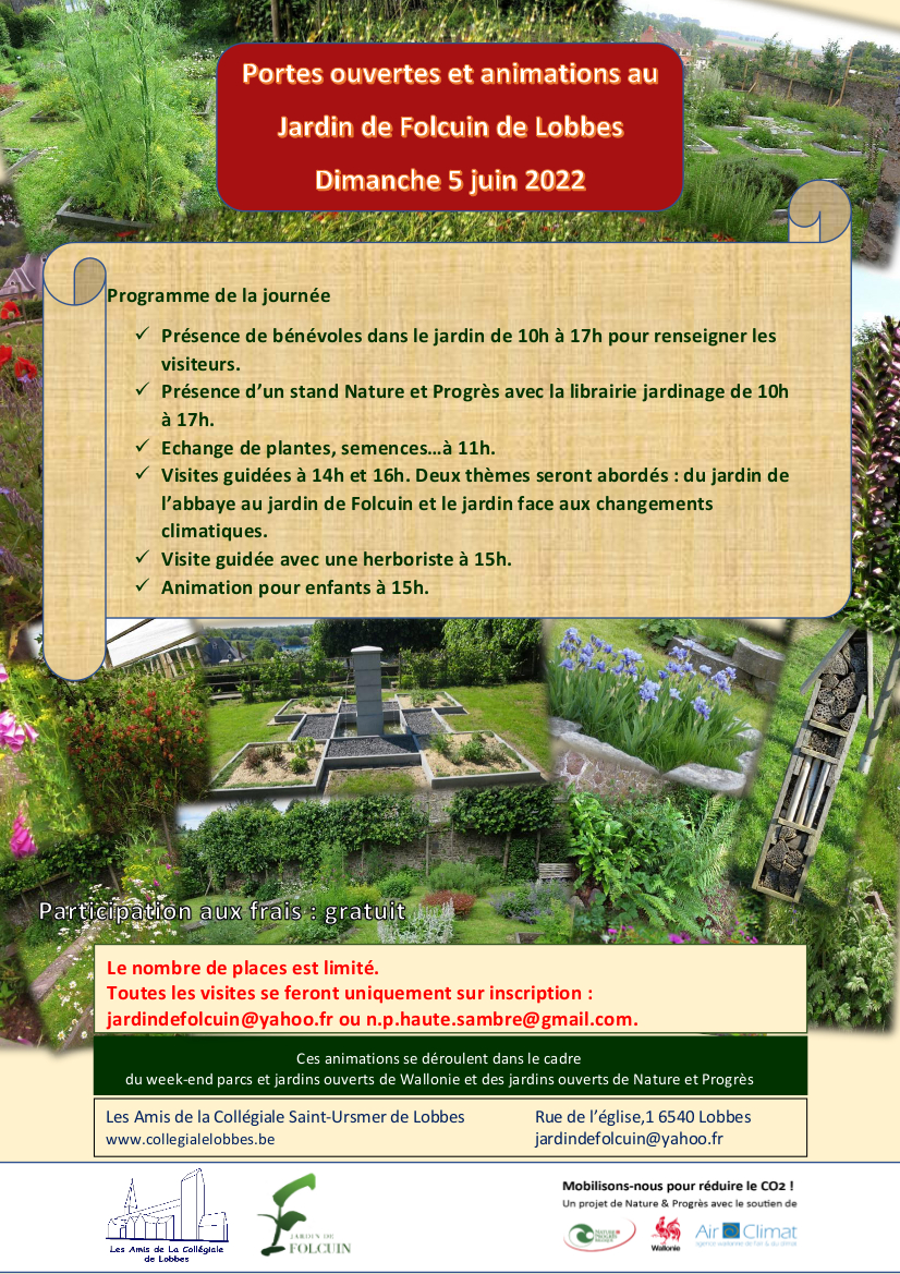 Jardins biologiques ouverts à Lobbes.
