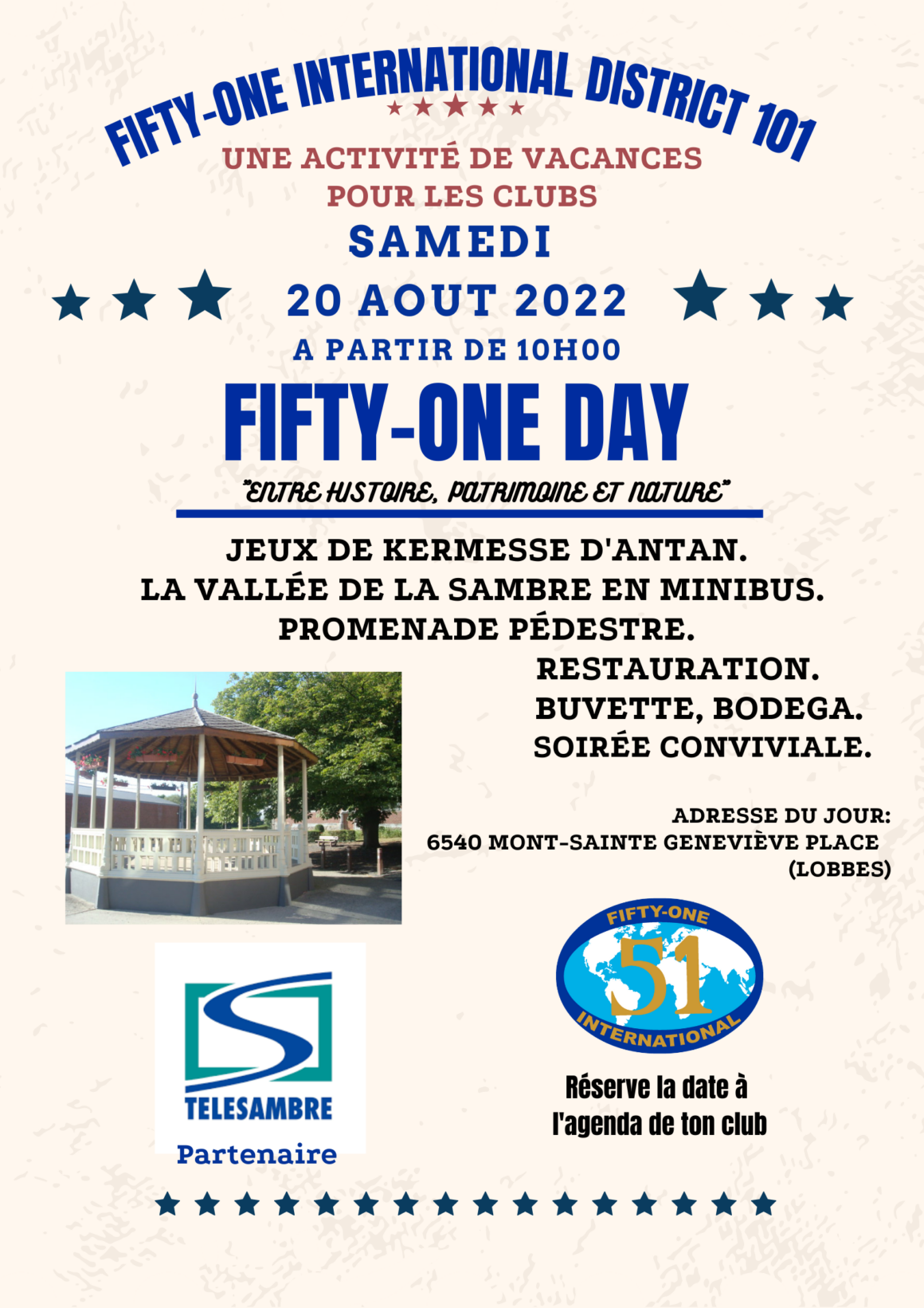 Fifty-One Day à Mont-Sainte Geneviève