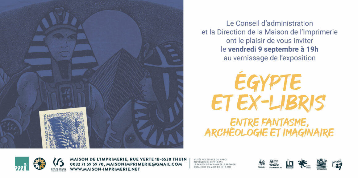 Egypte et ex-libris, entre fantasme, archéologie et imaginaire.