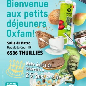 Petits déjeuners des bénévoles Oxfam de Thuin