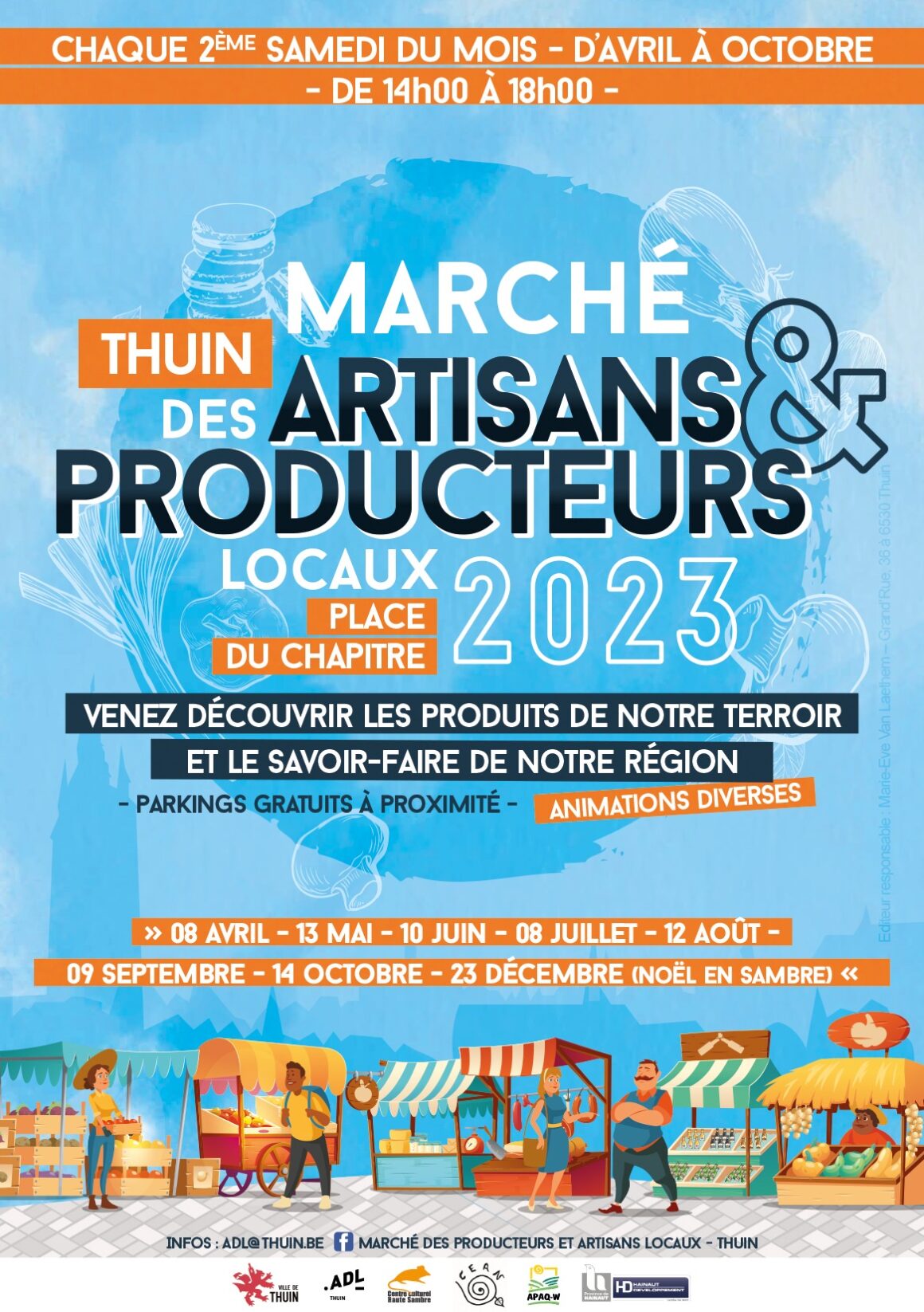 Marché des producteurs et artisans locaux – THUIN