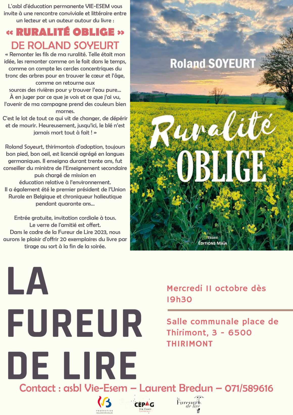 La Fureur de lire 2023