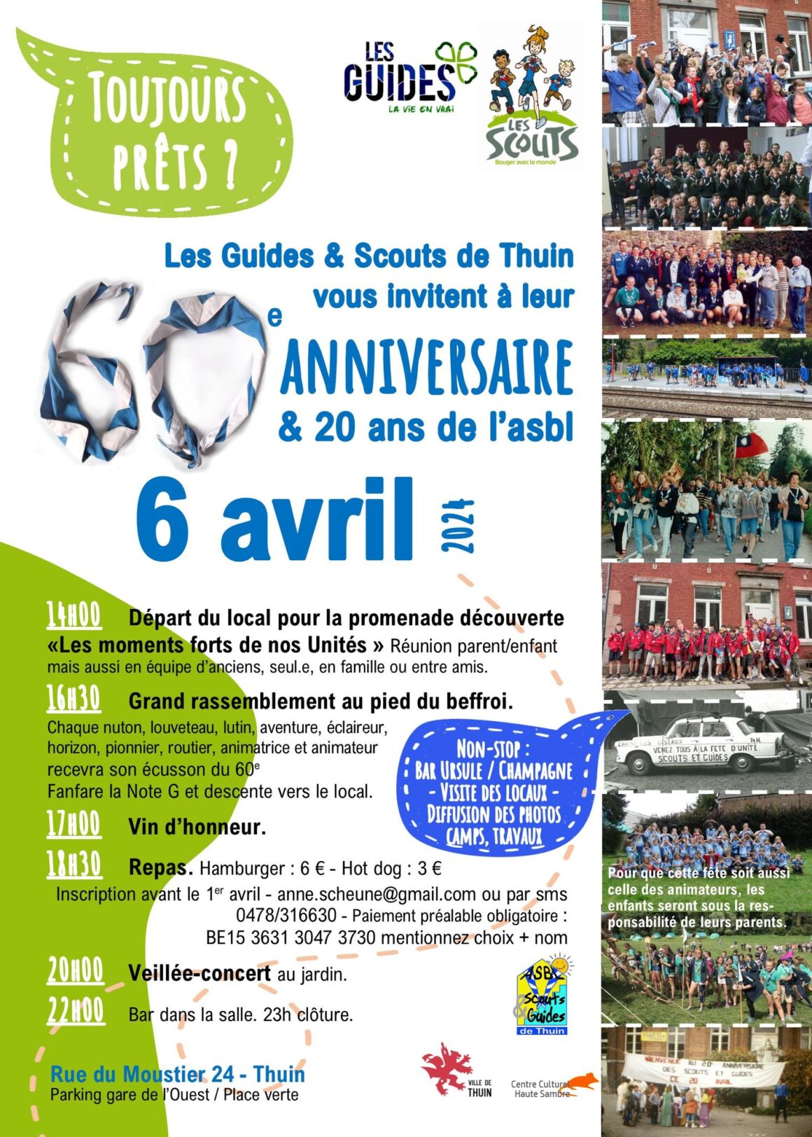 60iéme anniversaire des scouts et guides de Thuin
